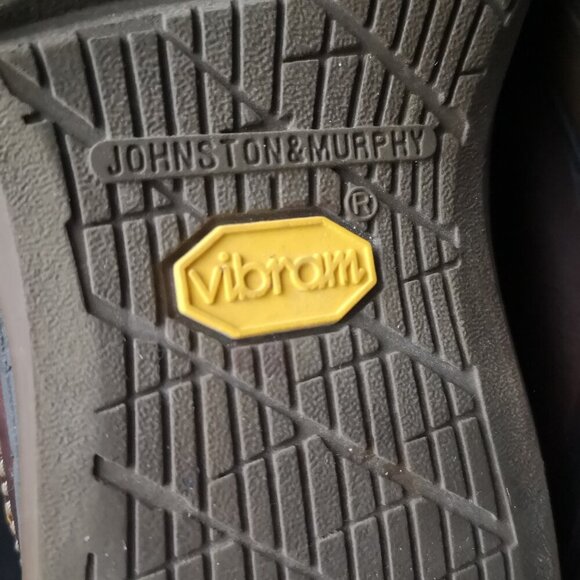 Johnston & Murphy Men's Size 7 Dark Brown Sheep Skin Vibram Sole Deck Shoes - Picture 8 of 11